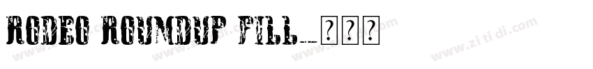 Rodeo Roundup Fill字体转换